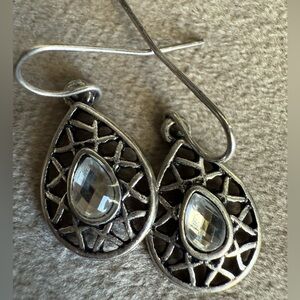 Elegant Silver Teardrop Earrings